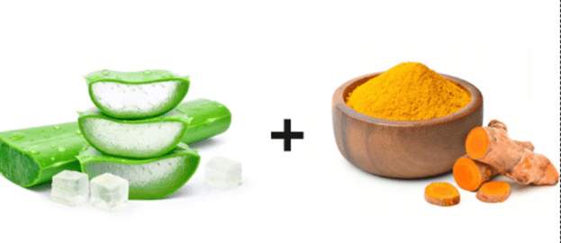 Aloe Vera, Tumeric and other natural substance can help lighten dark spots and brighten skin.