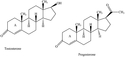 Testosterone and Progesterone
