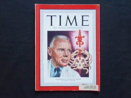 Dr. Cornelius Rhoads, on the cover of Time Magazine.