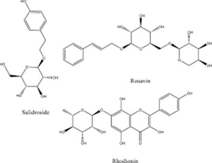 Rosavins and Salidroside Chemical Structures from Rhodiola Rose